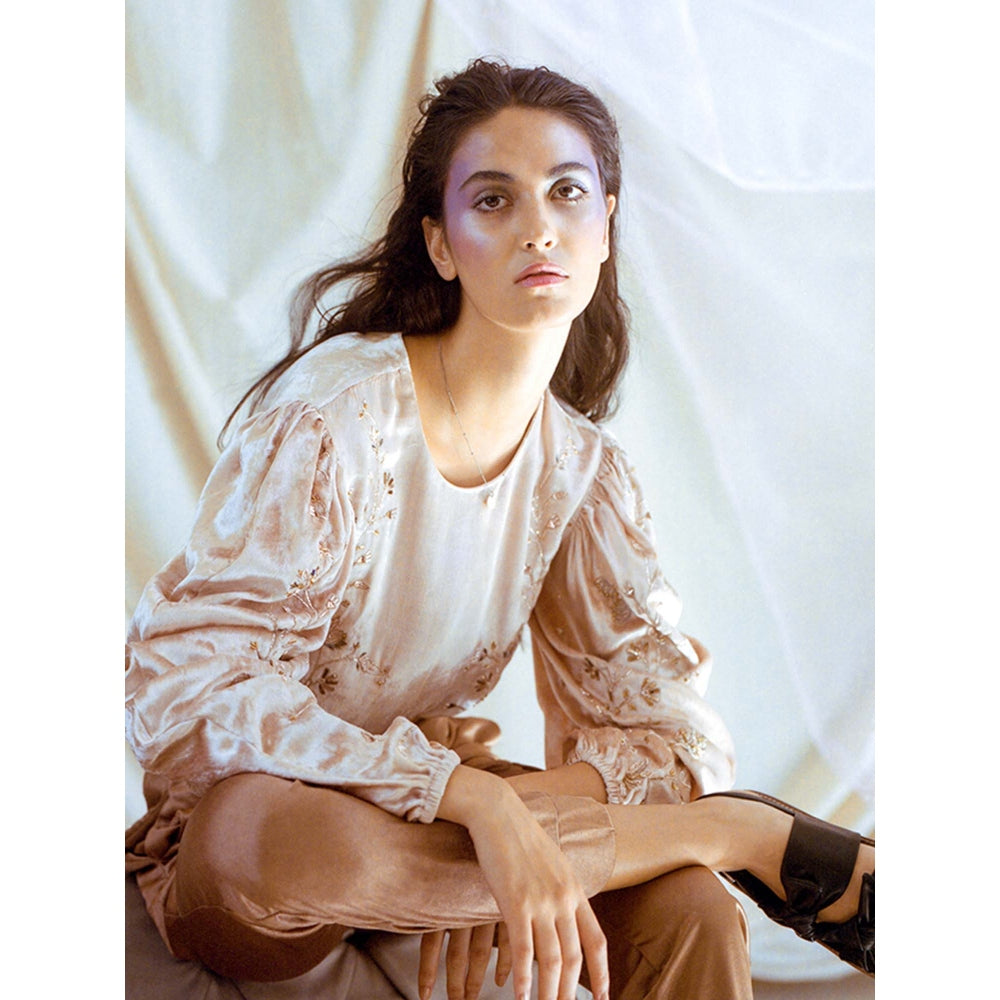 PS Pret by Payal Singhal Thea Stone Velvet Top