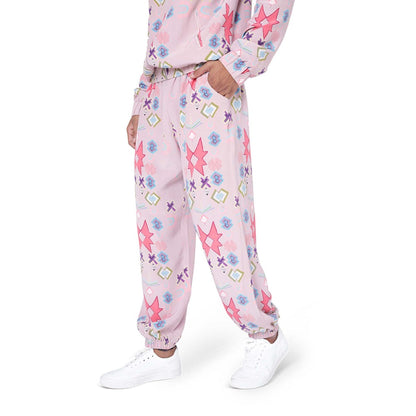 PS Men by Payal Singhal Pink Printed Bomber Jacket with Jogger Pant - Set of 2