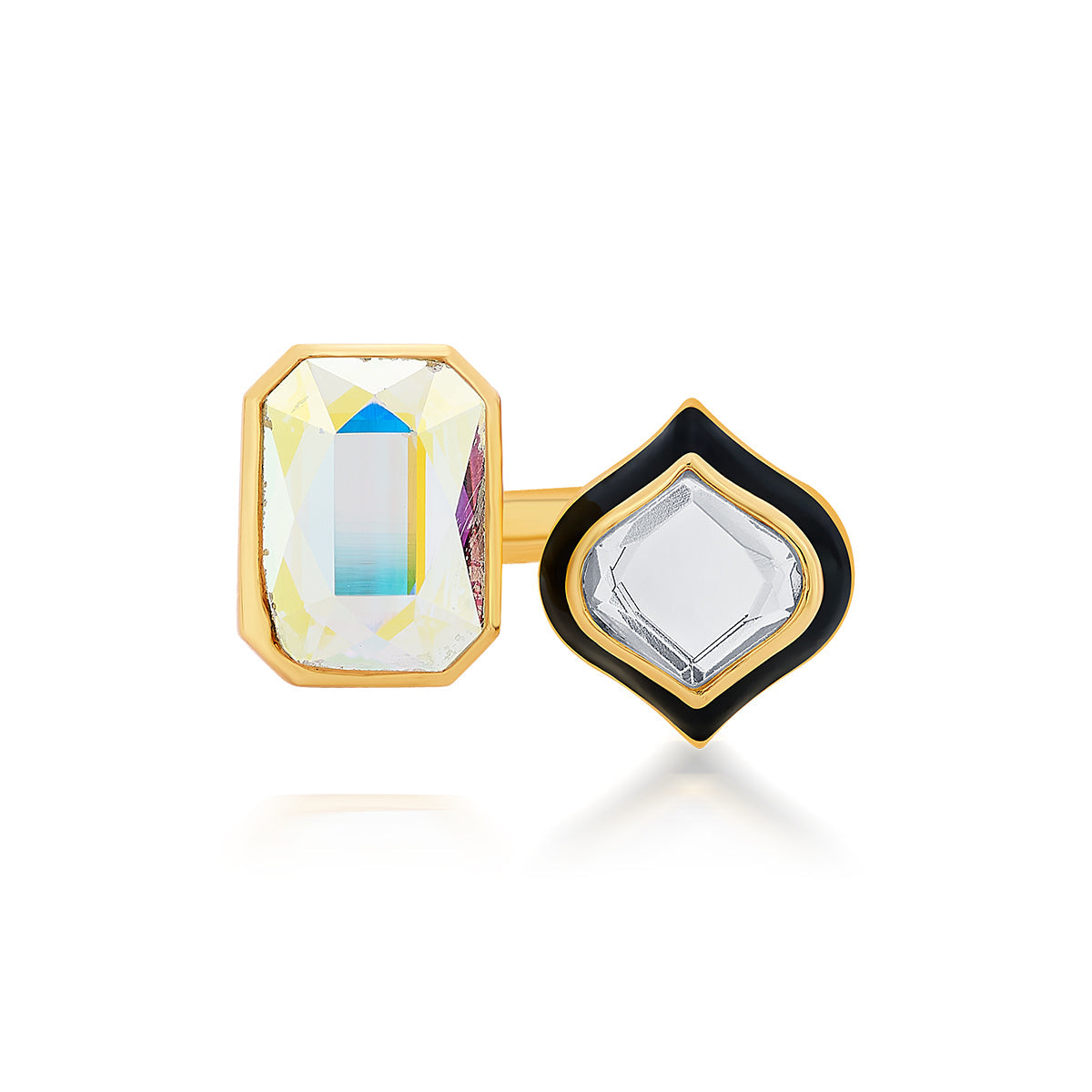 Amina Mirror Ring - Isharya | Modern Indian Jewelry