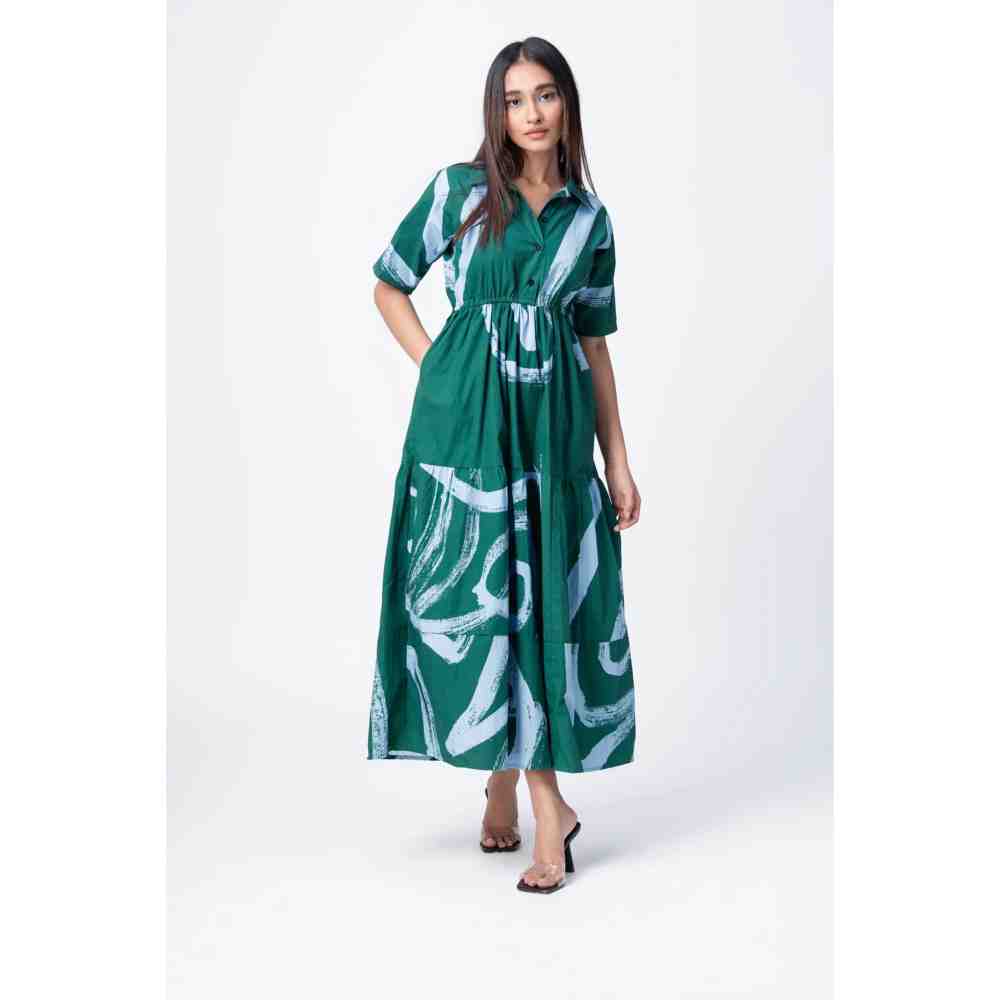 RadhaRaman Teal The Green Maxi Dress
