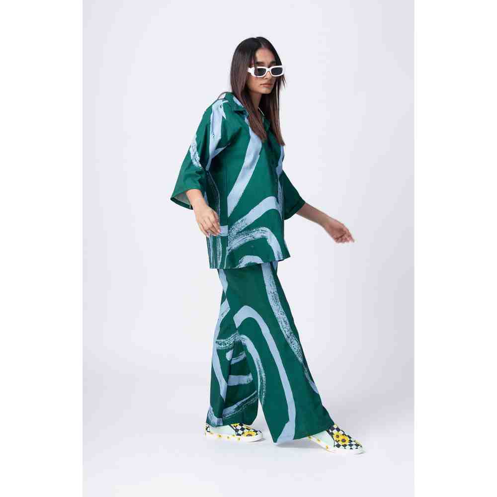 RadhaRaman Teal The Green Co-Ord (Set of 2)