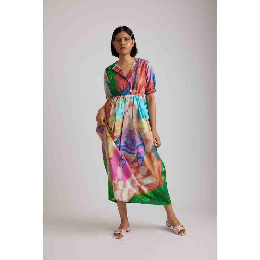 RadhaRaman Neighbourhood Garden Midi Dress