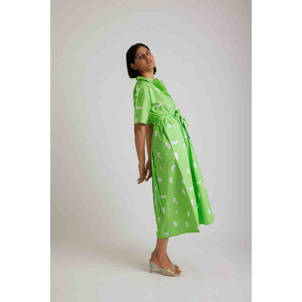 RadhaRaman Neon Mood Midi Dress (Set of 2)