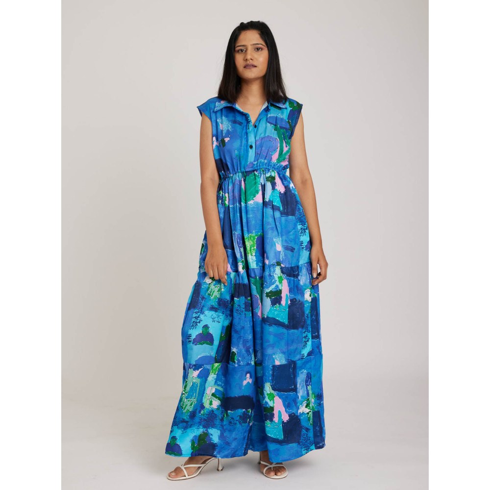 RadhaRaman Homecoming Blue Long Maxi Dress