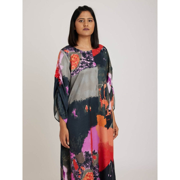RadhaRaman Lily and Lilac Multi Color Midi Dress