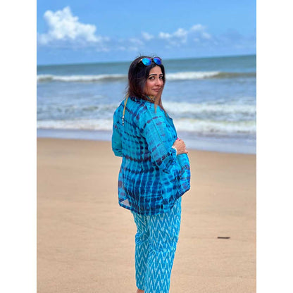 RAISHAA Bustier Cape Pants