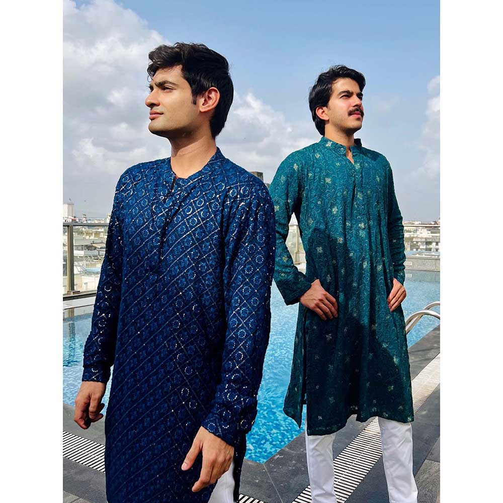 RAISHAA Royale Blue Shirt Kurta