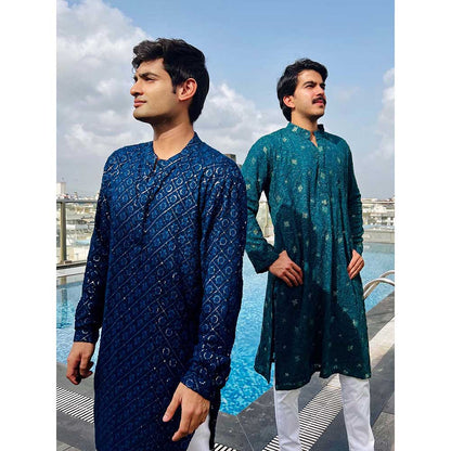 RAISHAA Royale Blue Shirt Kurta