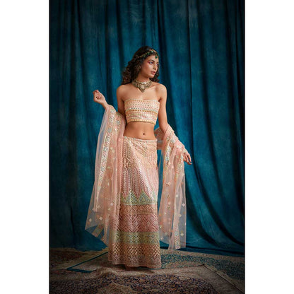 RAISHAA Pink Bridesmaid Lehenga (Set of 2)