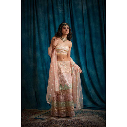 RAISHAA Pink Bridesmaid Lehenga (Set of 2)