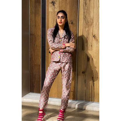 RAISHAA Multi-Colour Aztec Pant Set (Set of 2)