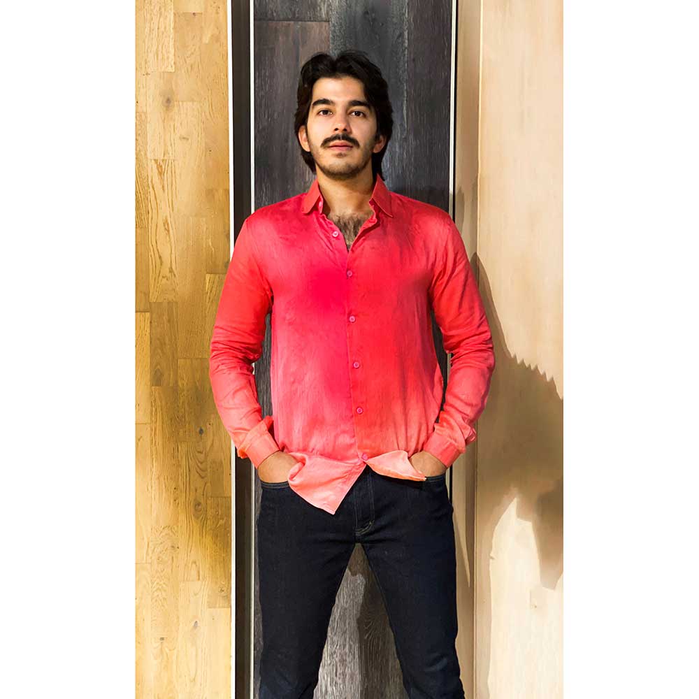 RAISHAA Pink Ombre Shirt