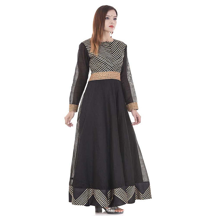 Rangpur Black Gota Dress