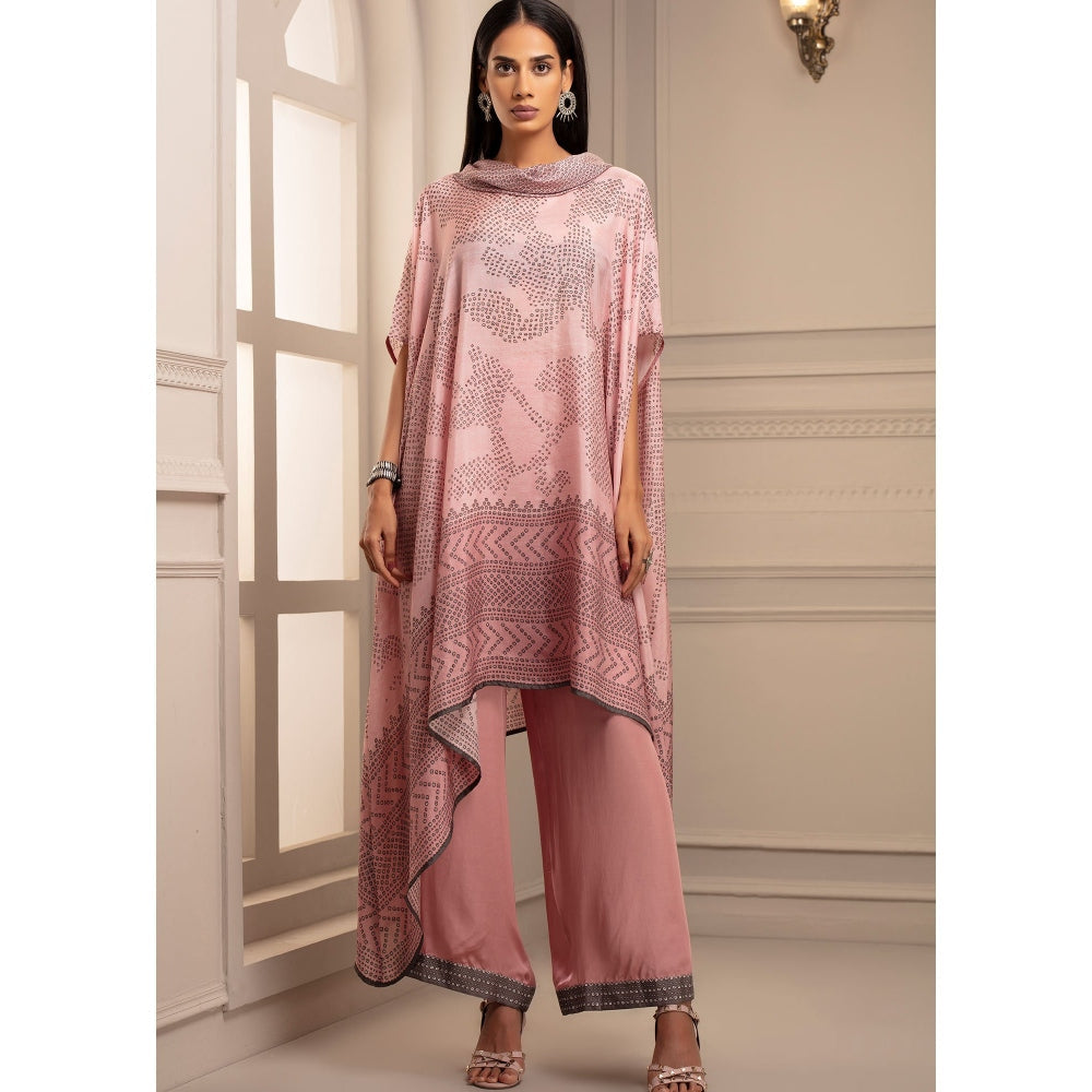 Rajdeep Ranawat Beendi Lavanya Pink Tunic With Palazzo (Set of 2)