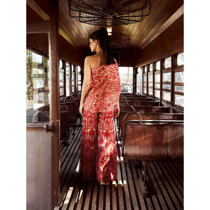 Rococo Meraki Beige Top with Sharara (Set of 2)