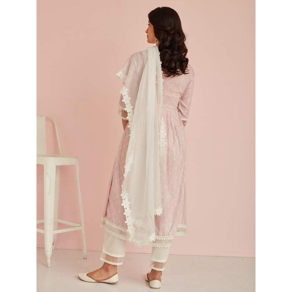 Roze Amaira Kurta (Set of 3)