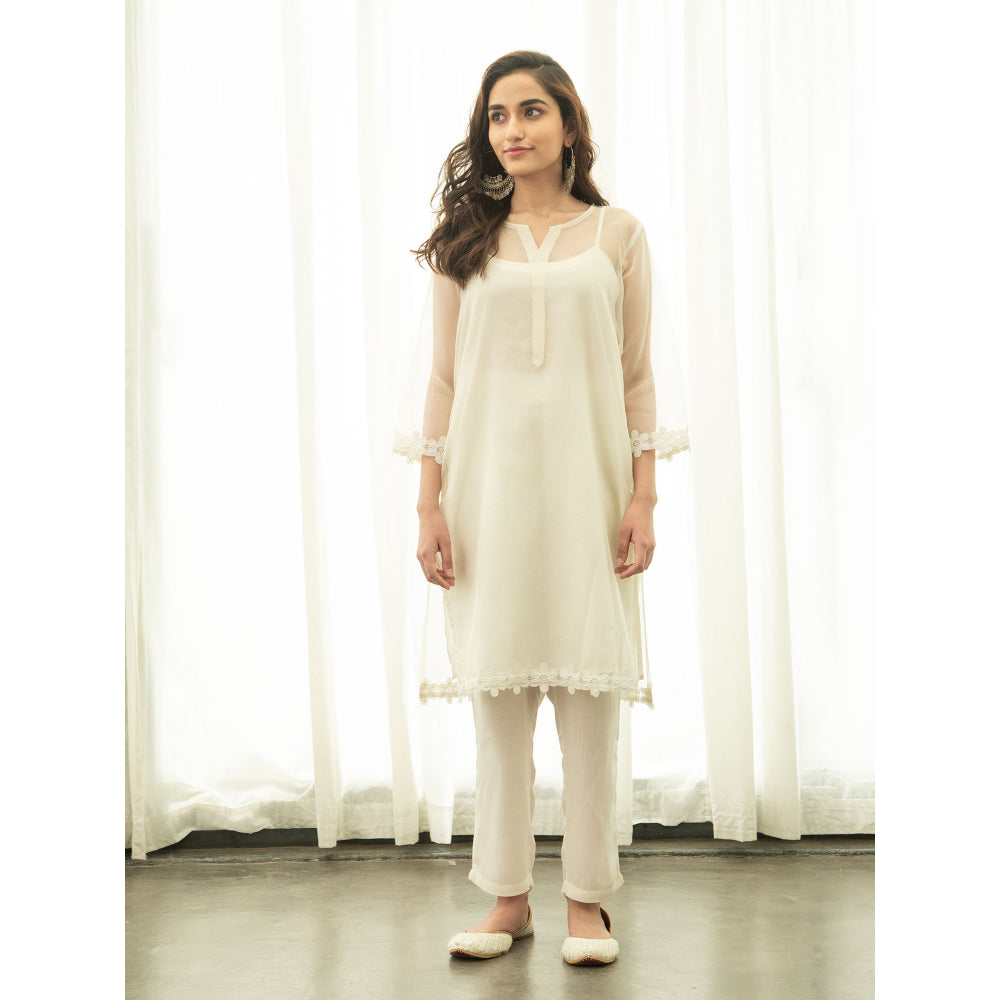 Roze Azal Kurta (Set of 3)
