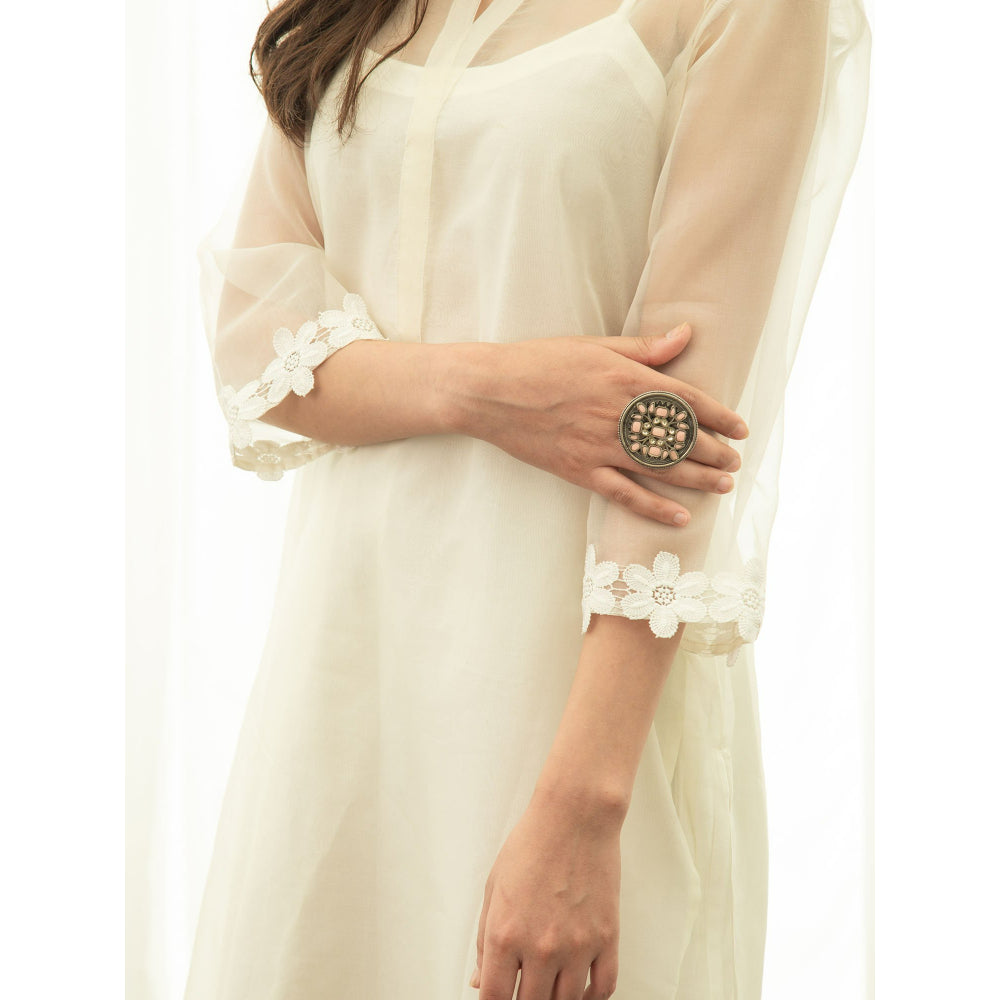 Roze Azal Kurta (Set of 3)