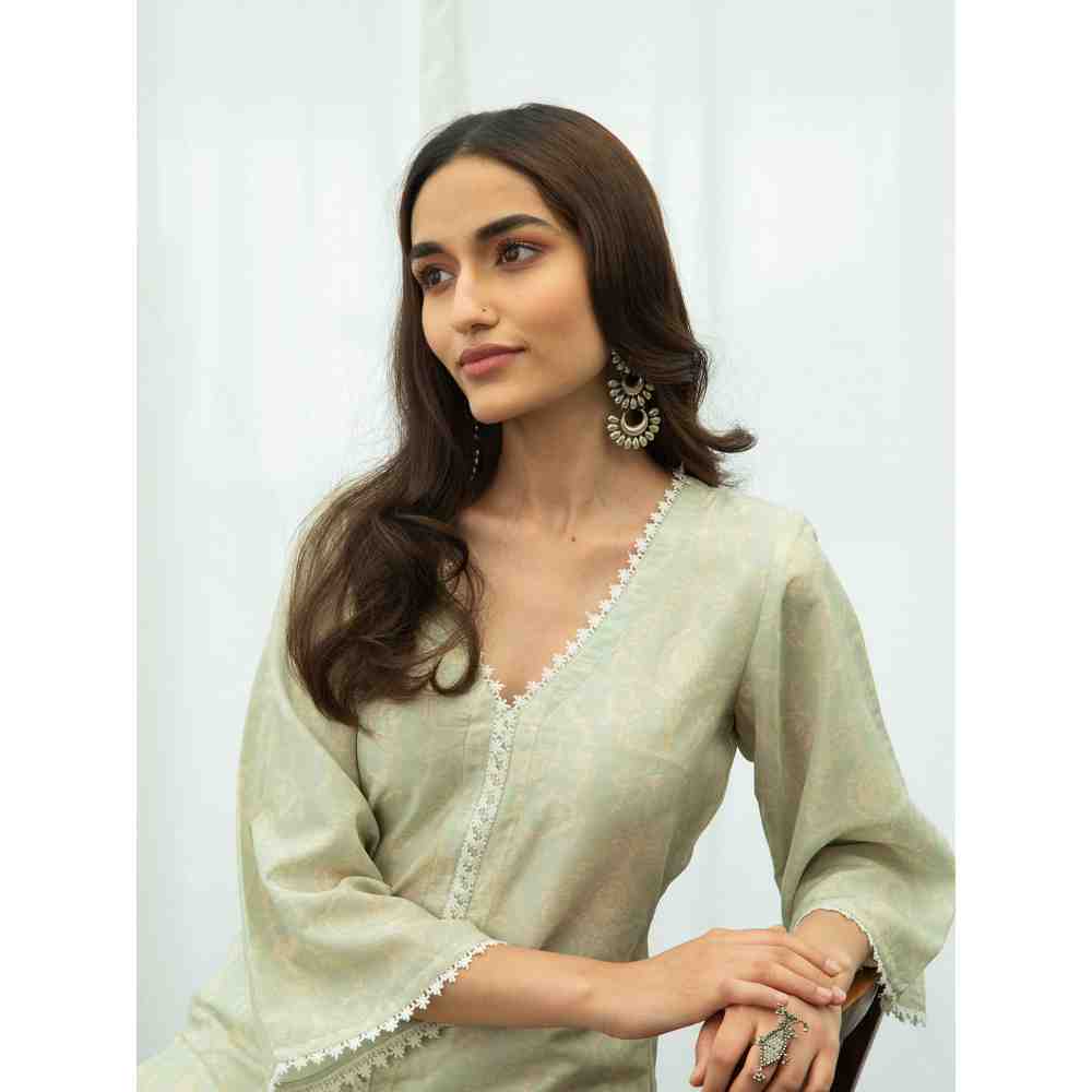 Roze Heena Kurta (Set of 3)