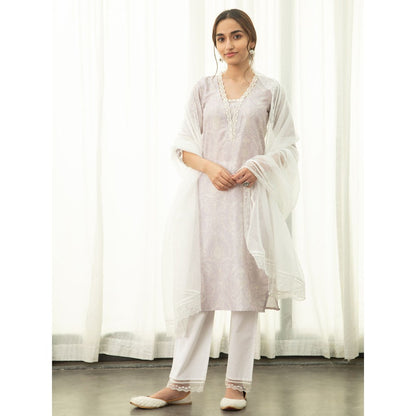 Roze Kaasni Kurta (Set of 3)