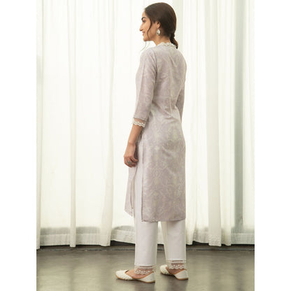 Roze Kaasni Kurta (Set of 3)