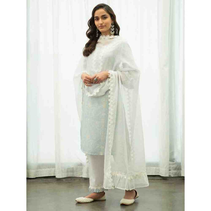 Roze Nazia Kurta (Set of 3)