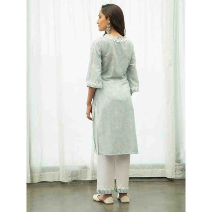 Roze Nazia Kurta (Set of 3)