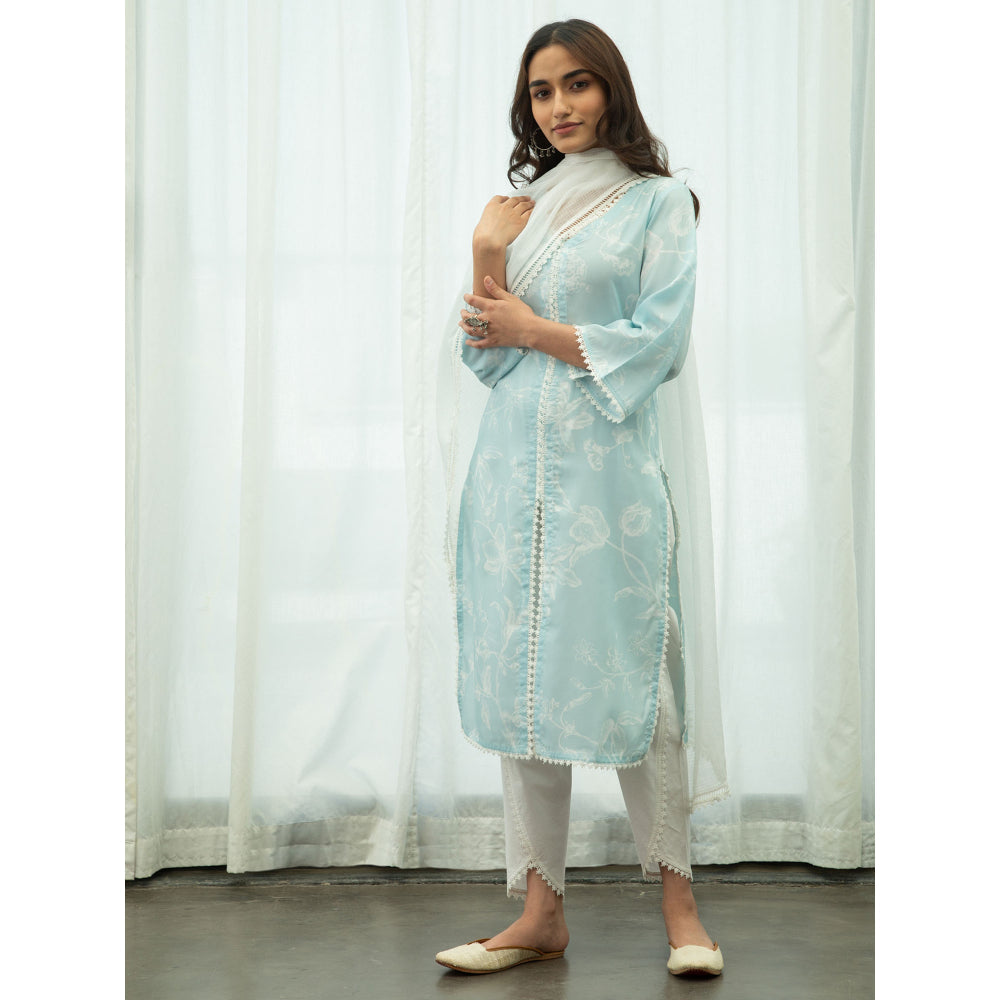 Roze Nazneen Kurta (Set of 3)