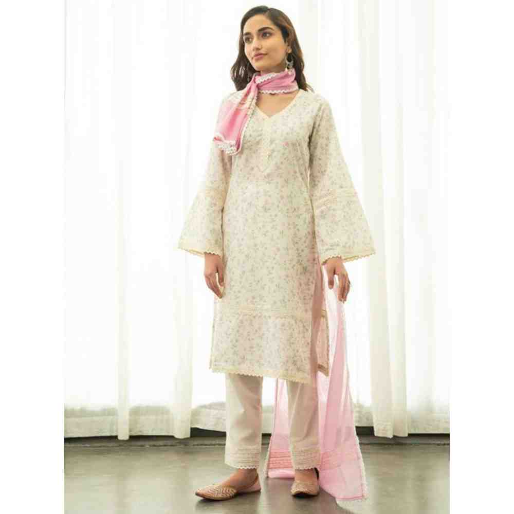 Roze Saira Kurta (Set of 3)