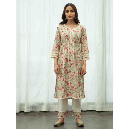 Roze Shahnoor Kurta (Set of 3)