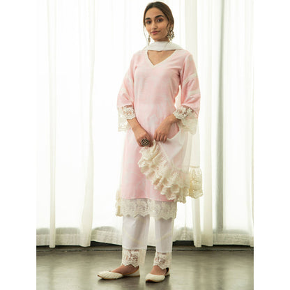 Roze Tahira Kurta (Set of 3)
