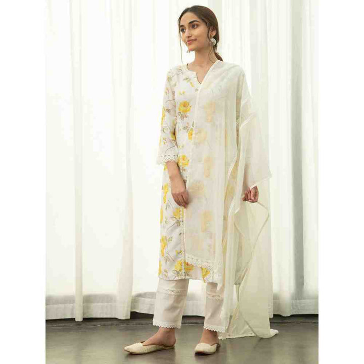 Roze Yasmin Kurta (Set of 3)