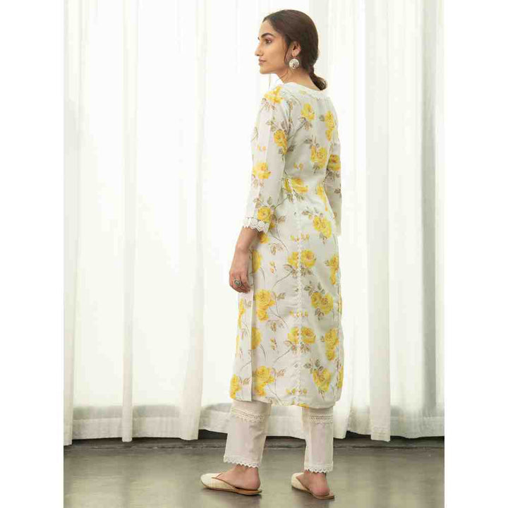 Roze Yasmin Kurta (Set of 3)