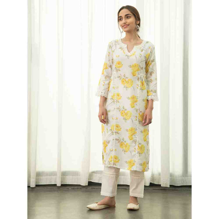 Roze Yasmin Kurta (Set of 3)