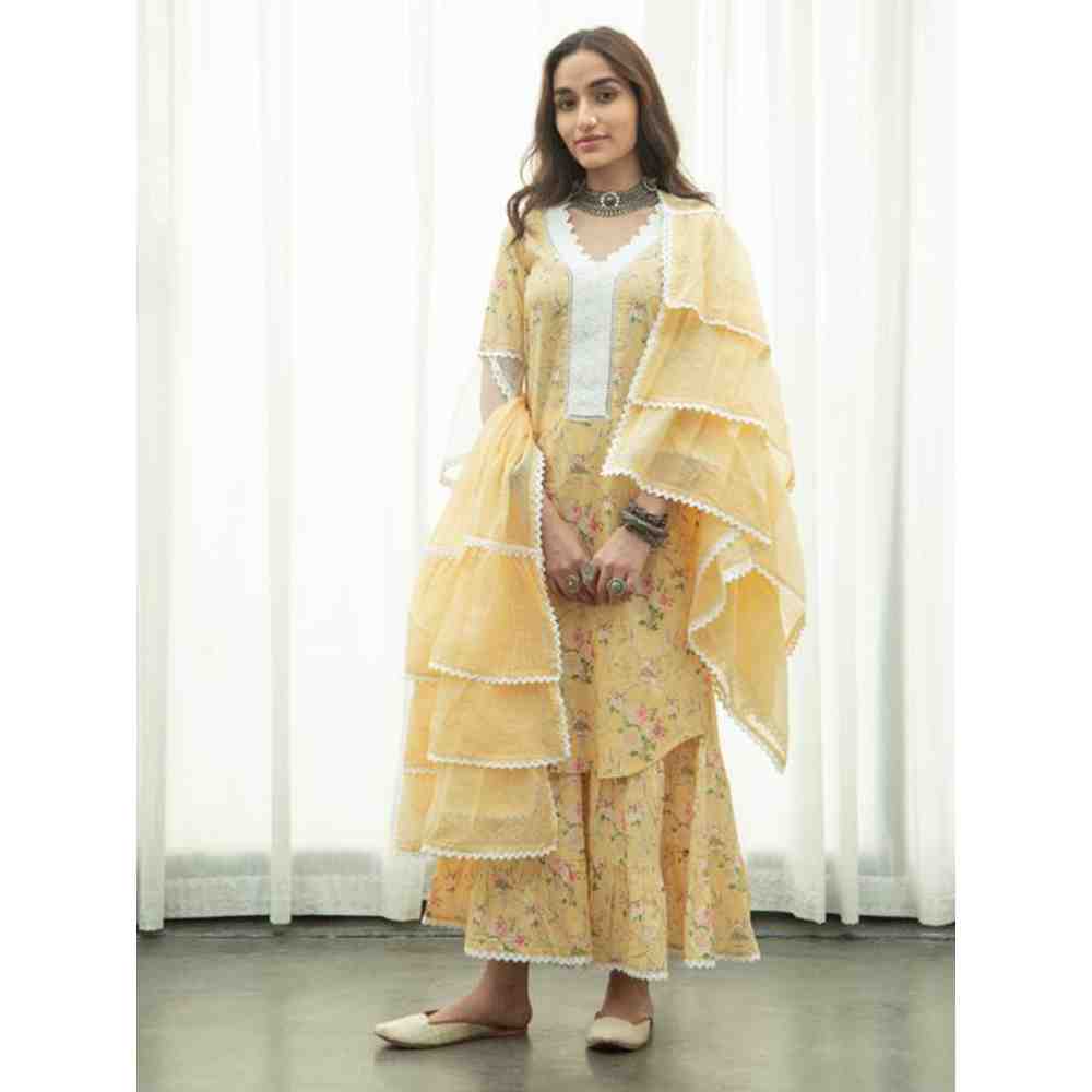 Roze Zoya Kurta (Set of 3)
