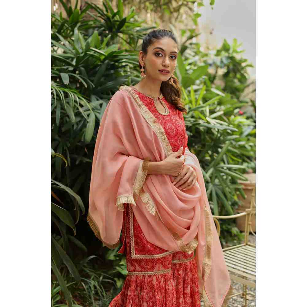 Roze Idika Sharara (Set of 3)