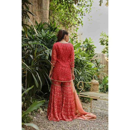Roze Idika Sharara (Set of 3)