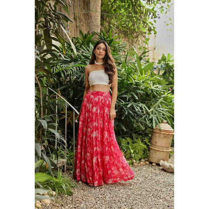 Roze Maira Lehenga (Set of 3)