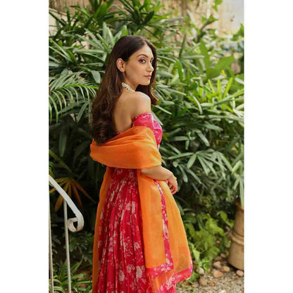 Roze Rabhya Lehenga (Set of 3)