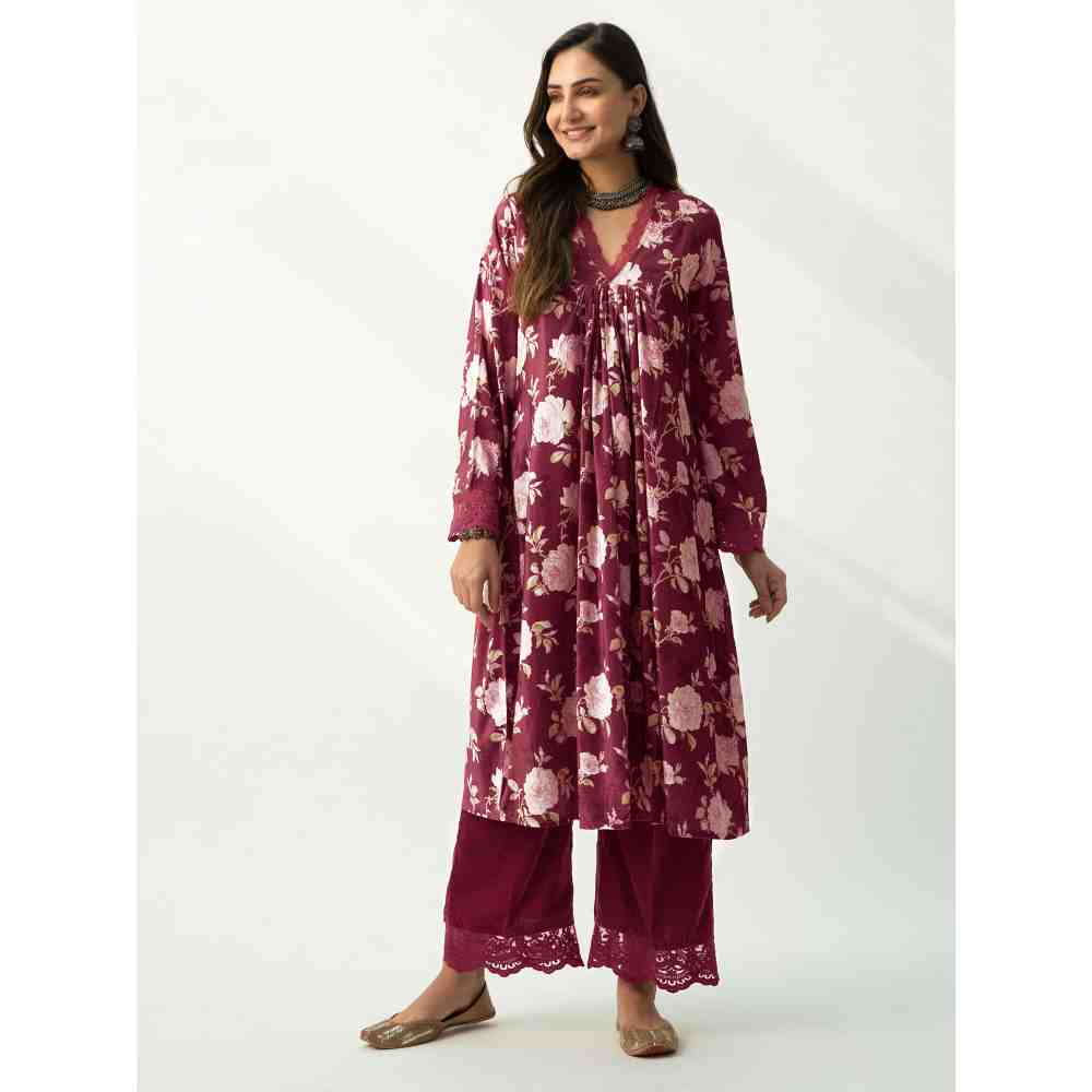 Roze Faria Velvet (Set Of 2)