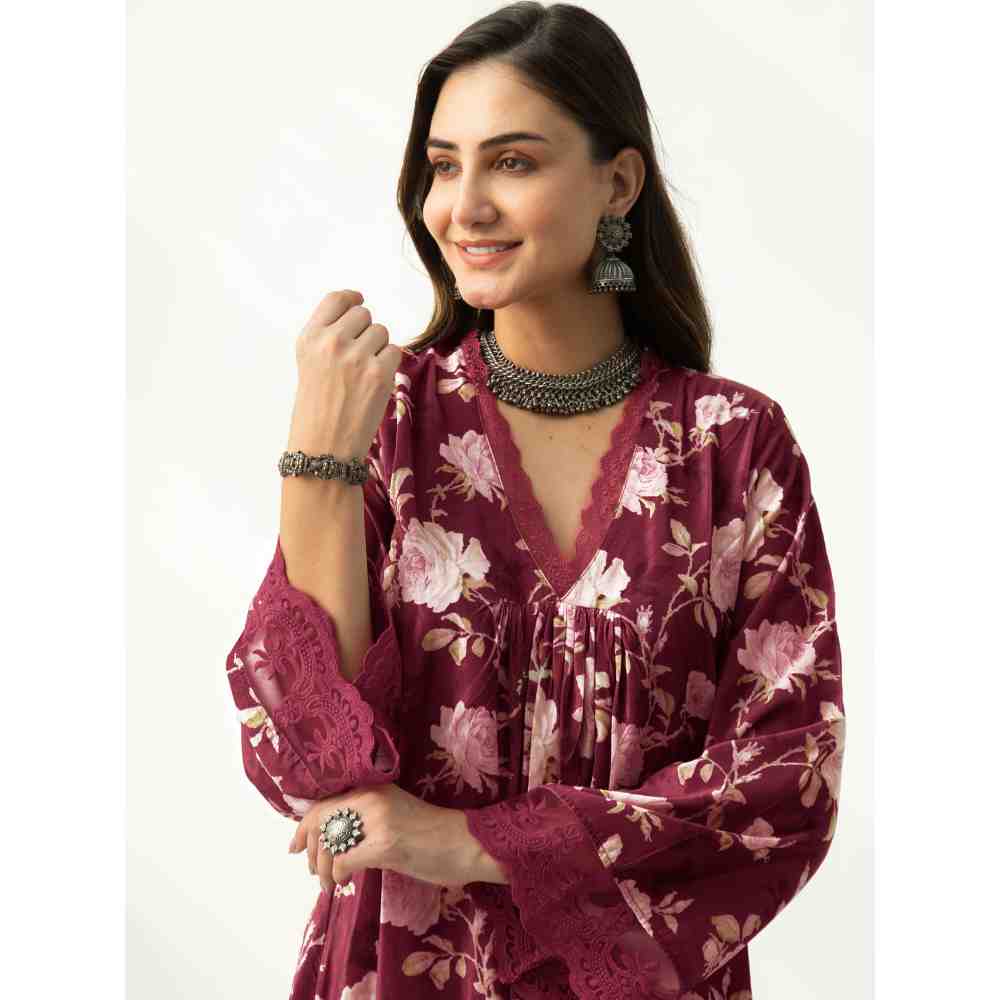 Roze Faria Velvet Kurta