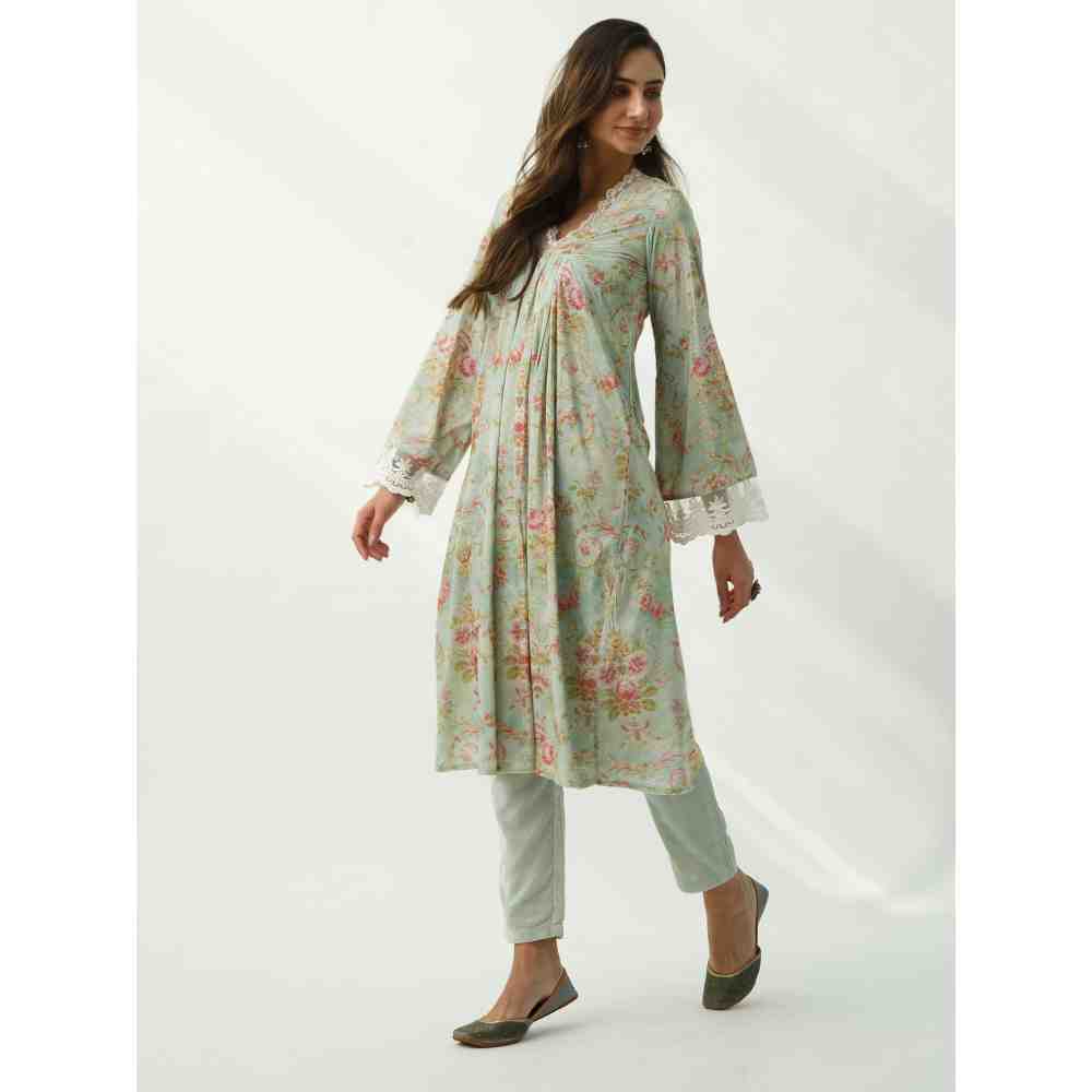 Roze Fiza Velvet Kurta