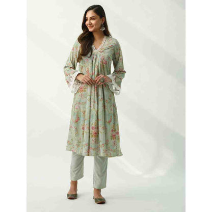 Roze Fiza Velvet Kurta