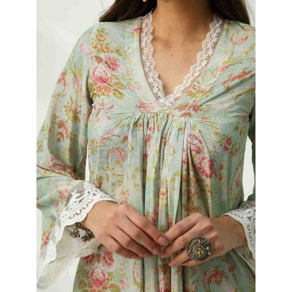 Roze Fiza Velvet Kurta