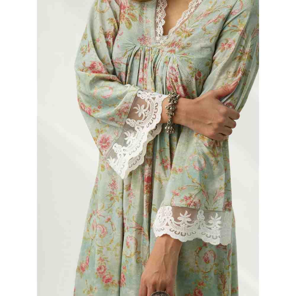 Roze Fiza Velvet Kurta