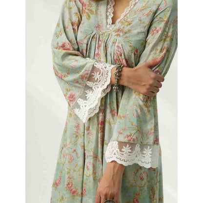 Roze Fiza Velvet Kurta