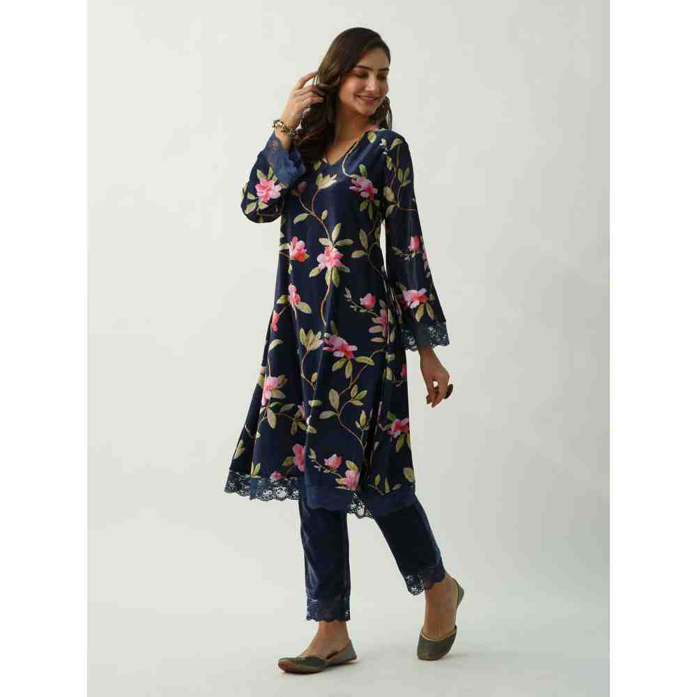 Roze Maeen Velvet Kurta