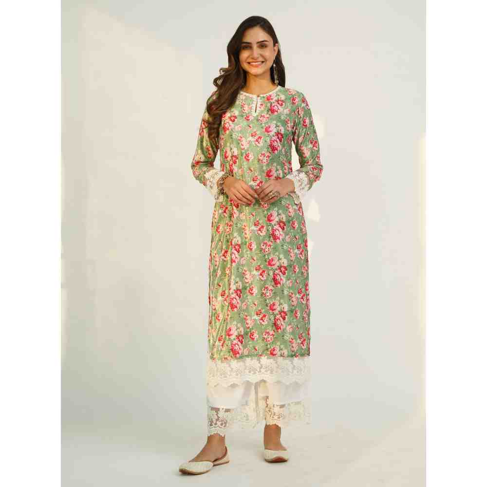 Roze Hayat Velvet Kurta
