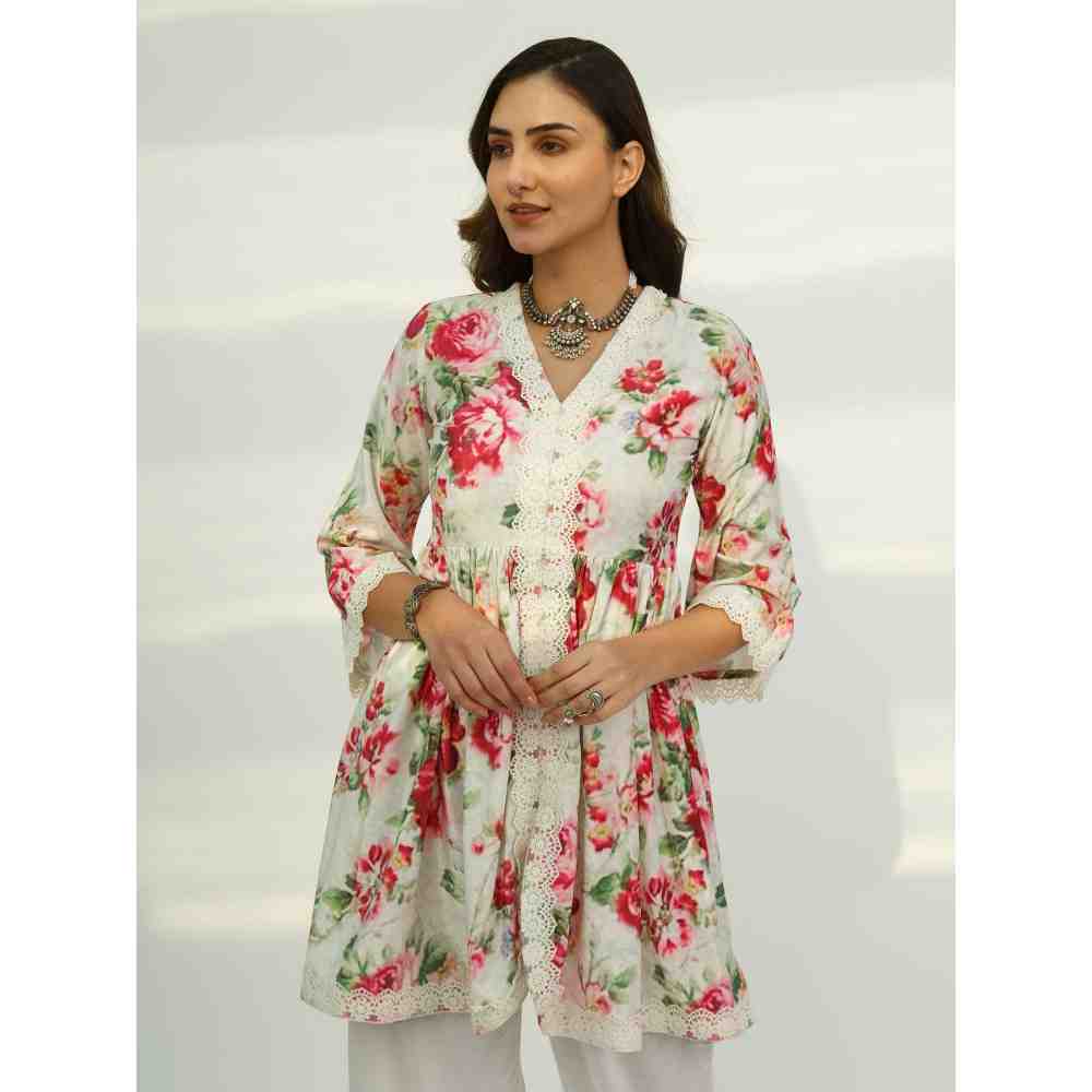 Roze Leah Velvet Kurta