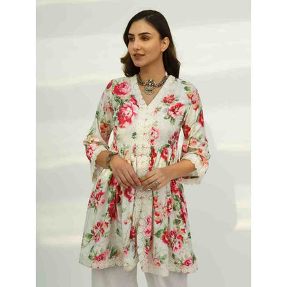 Roze Leah Velvet Kurta